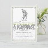 ヴィンテージゴルフパーティの招待状 – マン 招待状 (スタンド正面)