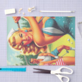 ヴィンテージゴルフピンアップ 薄葉紙 (クラフト)