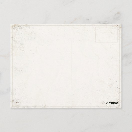 ヴィンテージゴルフプレーヤー付きポストカード ポストカード (裏面)