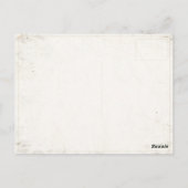 ヴィンテージゴルフプレーヤー付きポストカード ポストカード (裏面)