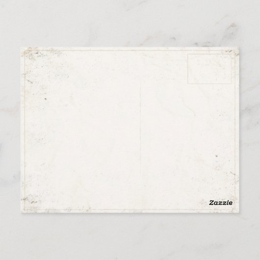 ヴィンテージゴルフプレーヤー付きポストカード ポストカード (裏面)