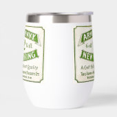 ヴィンテージゴルフボール広告ワインタンブラー (左面)