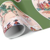 ヴィンテージゴルフラッピング紙 ラッピングペーパー (ロールコーナー)