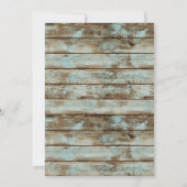 ヴィンテージゴルフリタイアパーティー素朴バーンウッド 招待状 (裏面)