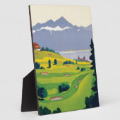 ヴィンテージゴルフローザンヌシティレイクスイス フォトプラーク (側面)