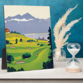 ヴィンテージゴルフローザンヌシティレイクスイス フォトプラーク (側面)