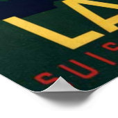 ヴィンテージゴルフローザンヌシティレイクスイス ポスター (角)