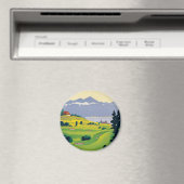 ヴィンテージゴルフローザンヌシティレイクスイス マグネット (インサイチュ (食洗機))