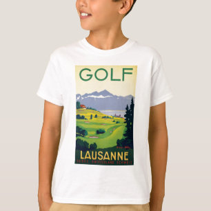 ヴィンテージゴルフローザンヌシティレイクスイス Tシャツ