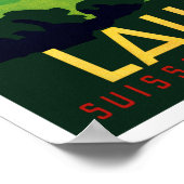 ヴィンテージゴルフローザンヌスイストラベル ポスター (角)