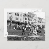 ヴィンテージゴルフ， 1890s ポストカード (正面/裏面)