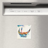 ヴィンテージゴンドラヴェネツィアシティトラベルラブウォーターカラー マグネット (インサイチュ (食洗機))