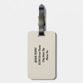 ヴィンテージゴンドラヴェネツィアシティトラベルラブウォーターカラー ラゲッジタグ (裏面縦)