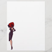 ヴィンテージゴージャスグラマーガールレトロピンナップ (正面)