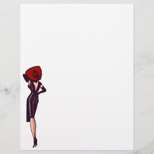 ヴィンテージゴージャスグラマーガールレトロピンナップ (正面)