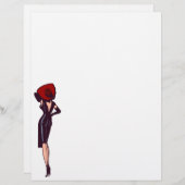 ヴィンテージゴージャスグラマーガールレトロピンナップ (正面/裏面)