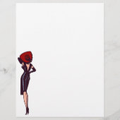 ヴィンテージゴージャスグラマーガールレトロピンナップ チラシ (裏面)