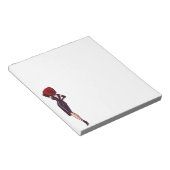 ヴィンテージゴージャスグラマーガールレトロピンナップ ノートパッド (アングル)