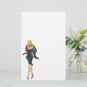 ヴィンテージゴージャスグラモールガールレトロブロンドピンナップ (スタンド正面)