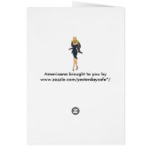 ヴィンテージゴージャスグラモールガールレトロブロンドピンナップ (裏面)