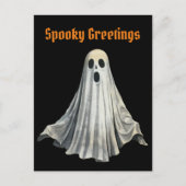ヴィンテージゴーストハロウィンスプーキーシーズン ポストカード (正面)