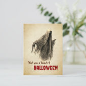 ヴィンテージゴーストハロウィンポストカード ポストカード (スタンド正面)