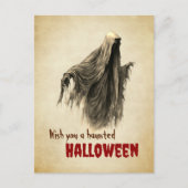 ヴィンテージゴーストハロウィンポストカード ポストカード (正面)