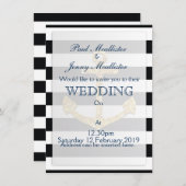 ヴィンテージゴールデンいかり 招待状 (正面/裏面)