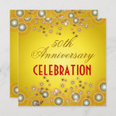 ヴィンテージゴールデンアンビナシー招待状 招待状 (正面/裏面)