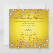 ヴィンテージゴールデンアンビナシー招待状 招待状 (裏面)