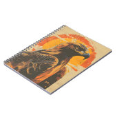 ヴィンテージゴールデンイーグル威厳のあるのクローズアップ ノートブック (左側)