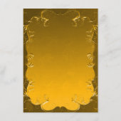 ヴィンテージゴールデンエレガンスウェディングレセプション エンクロージャーカード (裏面)