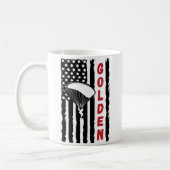 ヴィンテージゴールデンカナダパラグライディングスカイダイビング コーヒーマグカップ (左)