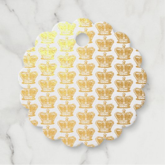 ヴィンテージゴールデンクラウンブラシスクリプト フェイバータグ (正面)