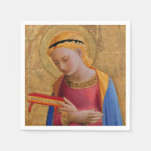 ヴィンテージゴールデンクリスチャン聖姿 スタンダードカクテルナプキン (正面)