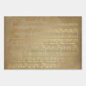 ヴィンテージゴールデンクリスマスシート ラッピングペーパーシート (正面2)