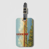 ヴィンテージゴールデンゲートブリッジサンフランシスコ ラゲッジタグ (正面縦)