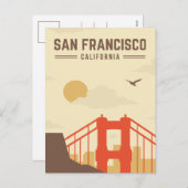 ヴィンテージゴールデンゲートブリッジ シーズンポストカード (正面/裏面)