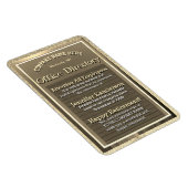 ヴィンテージゴールデンサイン退職金 マグネット (右側)