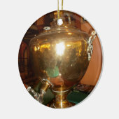 ヴィンテージゴールデンティーポットウォールアート&プリント セラミックオーナメント (左)