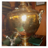 ヴィンテージゴールデンティーポットウォールアート&プリント タイル (正面)