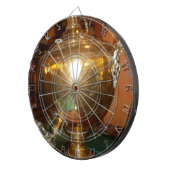 ヴィンテージゴールデンティーポットウォールアート&プリント ダーツボード (正面右)