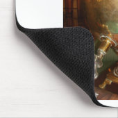 ヴィンテージゴールデンティーポットウォールアート&プリント マウスパッド (コーナー)