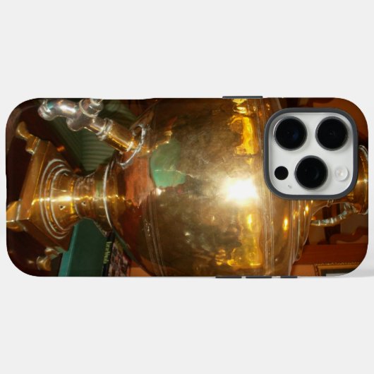 ヴィンテージゴールデンティーポットウォールアート&プリント Case-Mate iPhoneケース (裏面 (横))