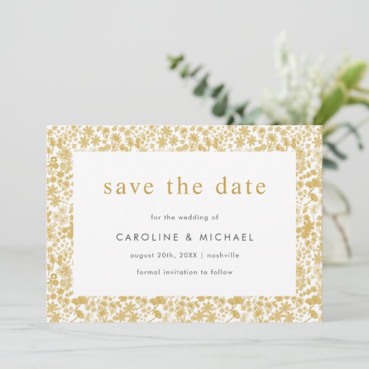 ヴィンテージゴールデンディティ結婚ーフローラ セーブザデート (スタンド正面)