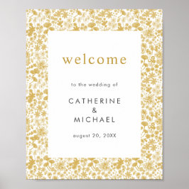 ヴィンテージゴールデンディティ結婚ーフローラ ポスター