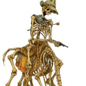 ヴィンテージゴールデンナゲットスケルトンワイルドウッドNJ Tシャツ