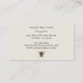 ヴィンテージゴールデンビーハネビーキーパーアピール 名刺 (裏面)