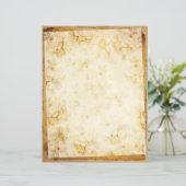 ヴィンテージゴールデンフローラスクラップブック紙 (スタンド正面)