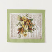 ヴィンテージゴールデンブーケ タペストリー (正面(横))